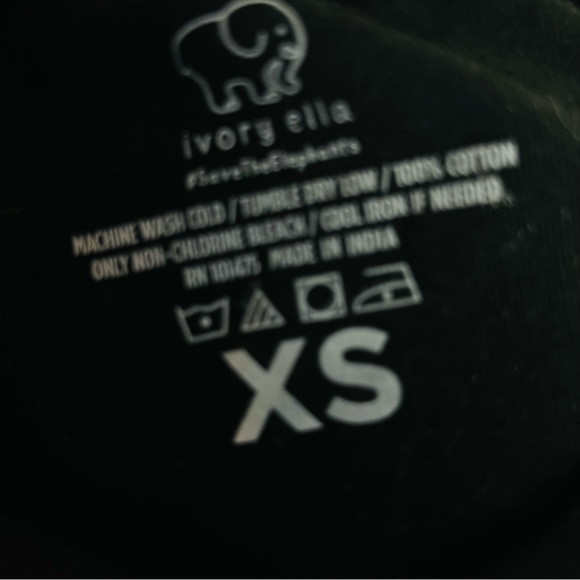 Ivory Ella Black Spider Webb Elephant Halloween Design Long Sleeve Tee T-Shirt - Picture 4 of 5